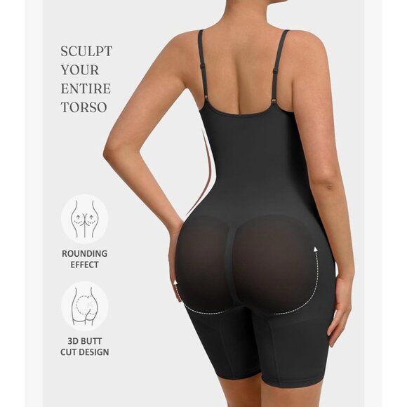 FeelinGirl Shapewear Bodysuit for Women Tummy Control Body Shaper Seamless Shape - Picture 2 of 5